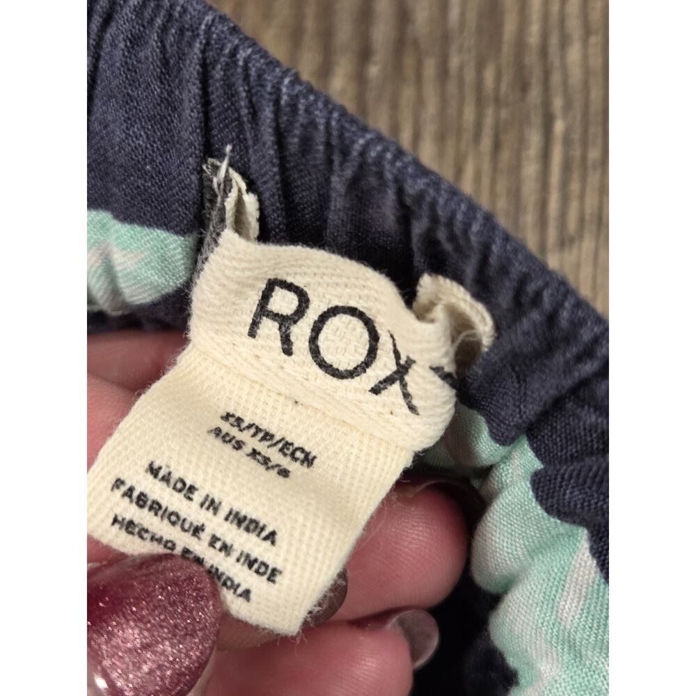 ROXY Midnight Avenue Wide Leg Floral pants - mood indigo ventura Tropical XS - Picture 5 of 7
